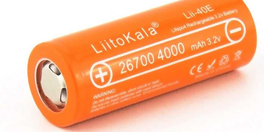 Аккумуляторная батарея LiitoKala, 3,2v, 26700mAh, lifepo4, 10 А НОВАЯ