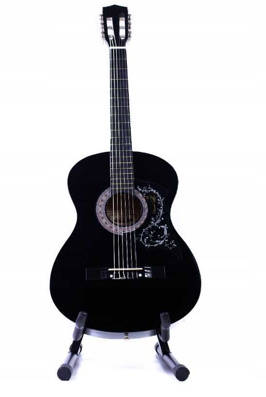 Nowoczesna GITARA Klasyczna Akustyczna 4/4 *44 Początkująca (GRATIS)
