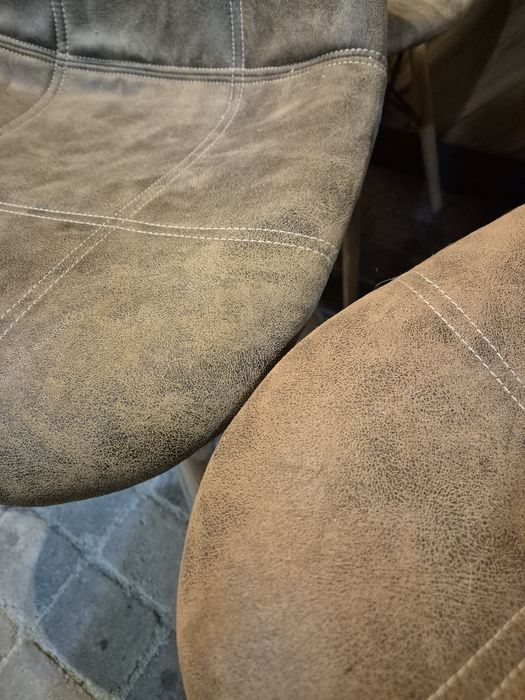 7x Krzesło tapicerowane zamszowe NOWE