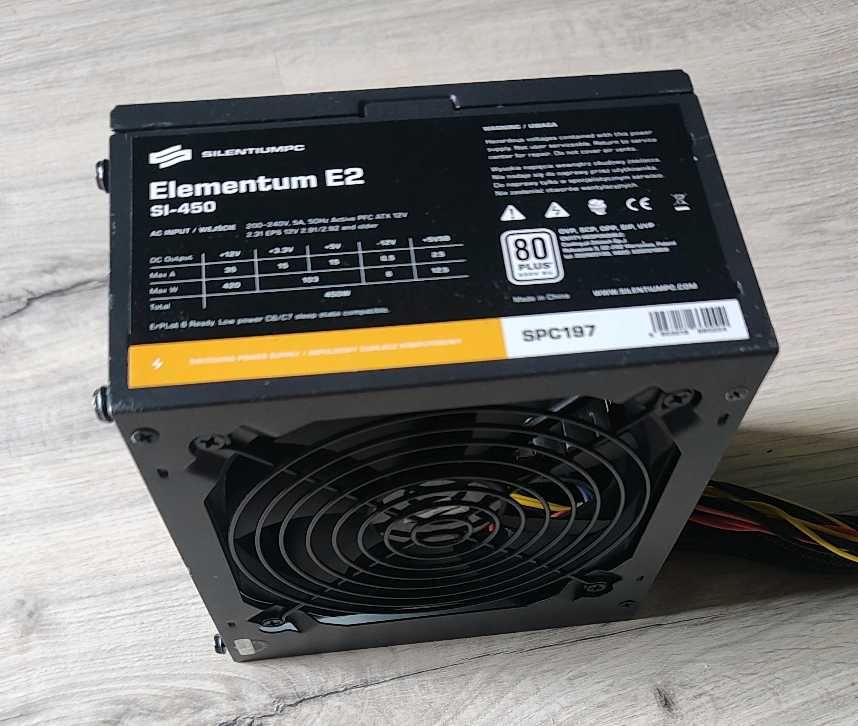 Zasilacz komputerowy SILENTIUM PC Elementum E2 SI 450W 80 PLUS