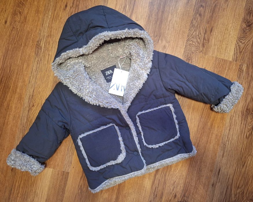 Kurtka zimowa kożuszek Zara