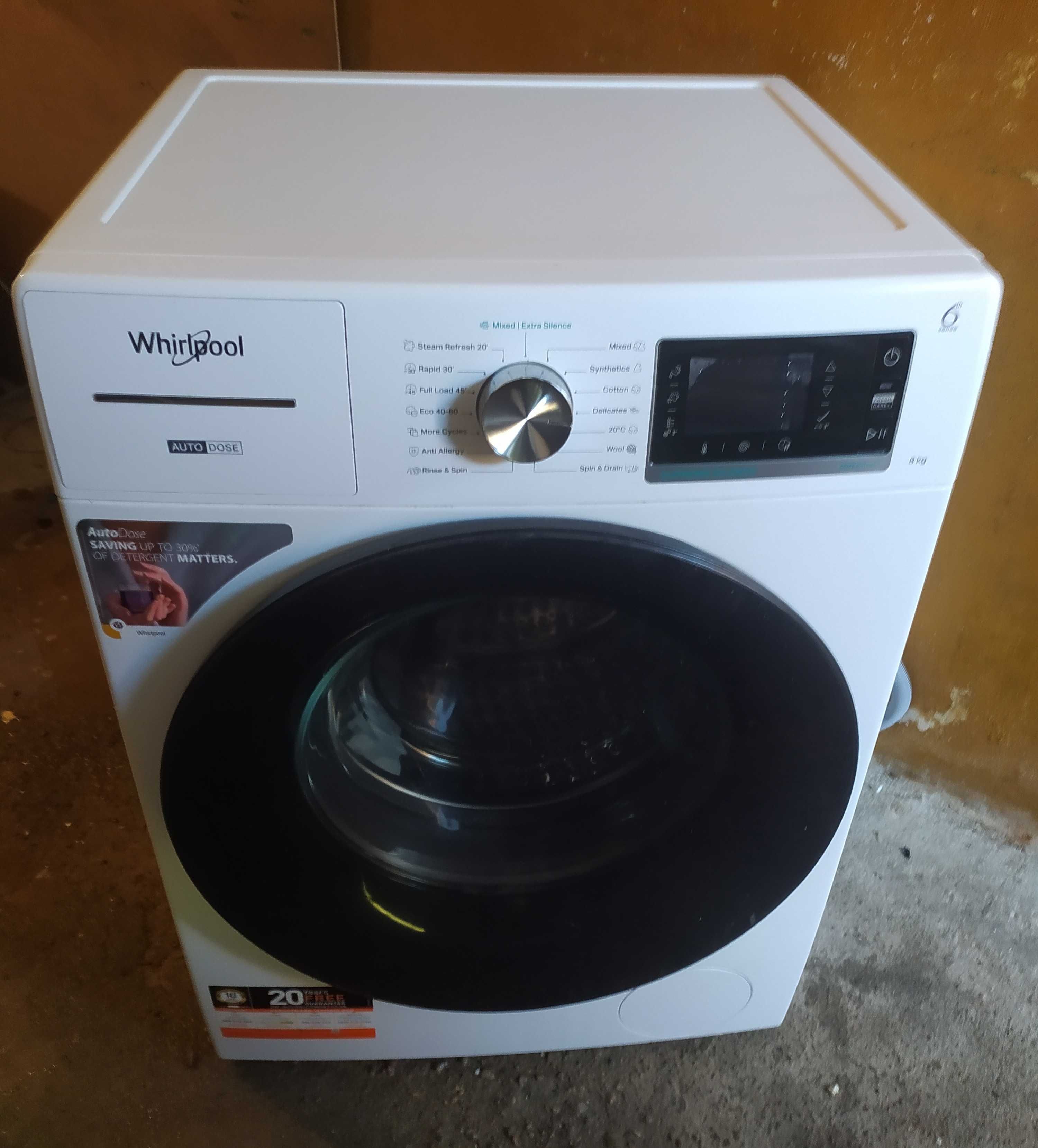 Pralka Whirlpool 8kg / super stan ( wysoki model ) sprawna