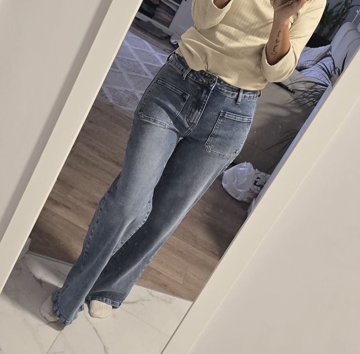 Nowe szerokie jeansy