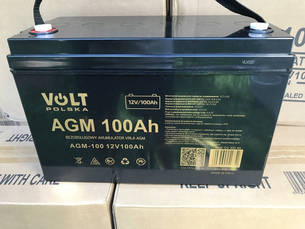 Акумулятор для ЖБД VOLT Polska AGM 12V 100Amh