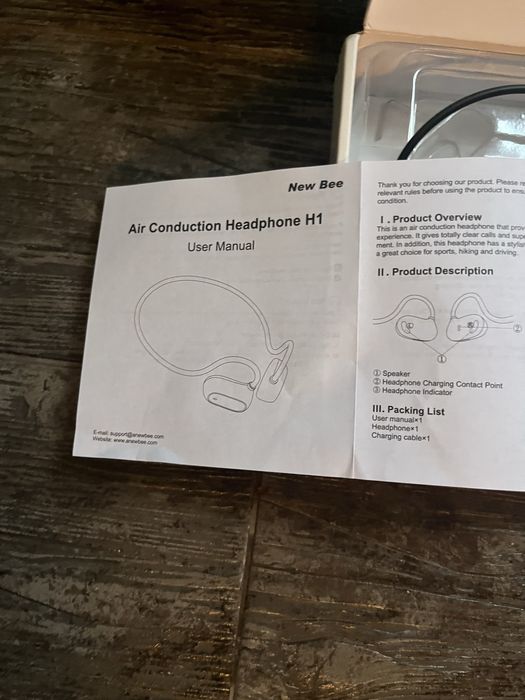 Наушники блютуз New Bee H1 новые!