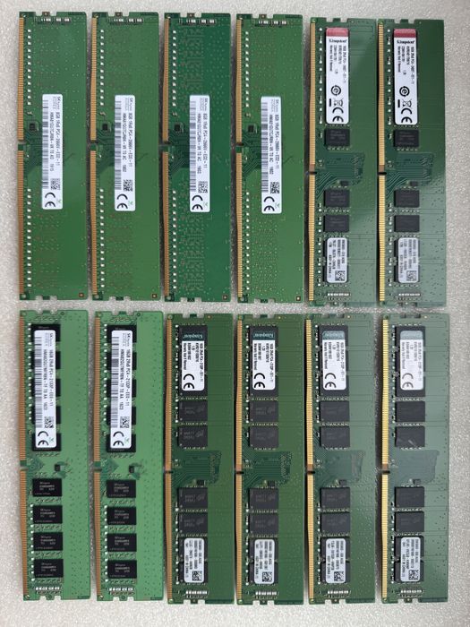 Пам'ять серверна DDR4 8Гб та 16Gb ECC Unbuffered 2133 2400 2666