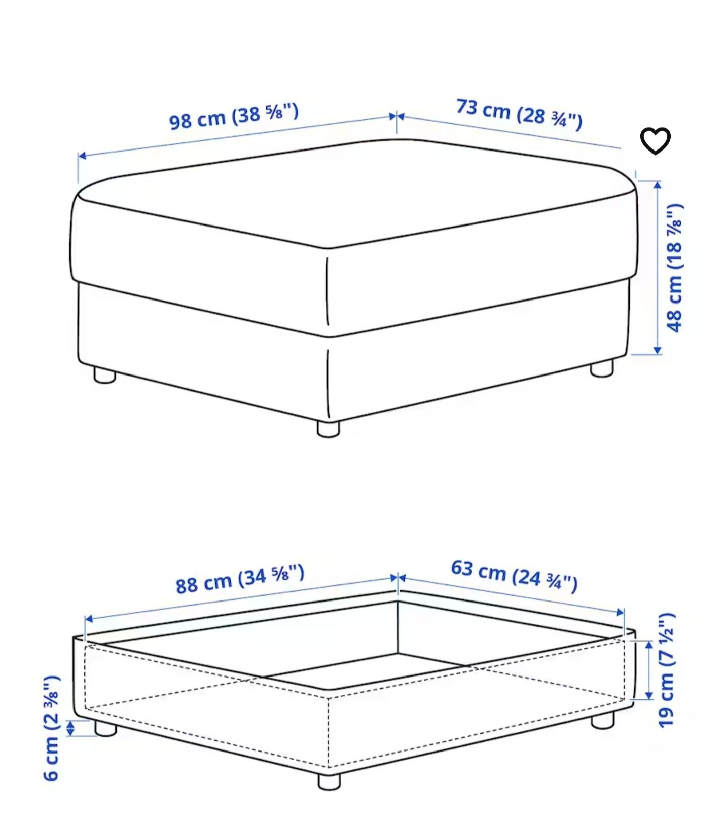 Sofa IKEA Vimle rozkładana, szezlong, 3os+zagłówki+podnóżek