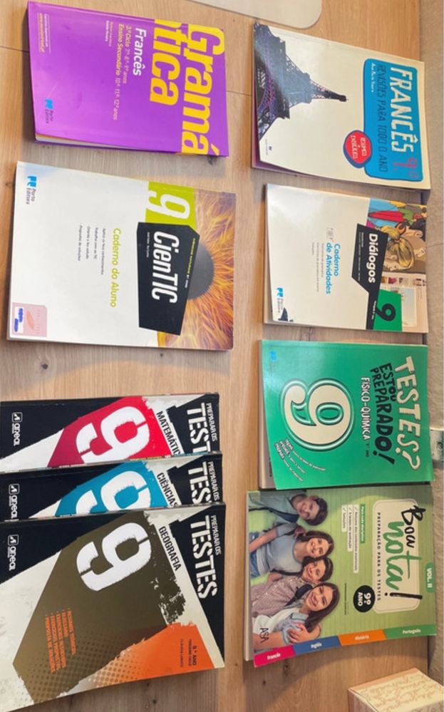 Livros de apoio preparacao testes gramatica de 9 ano e 8 ano