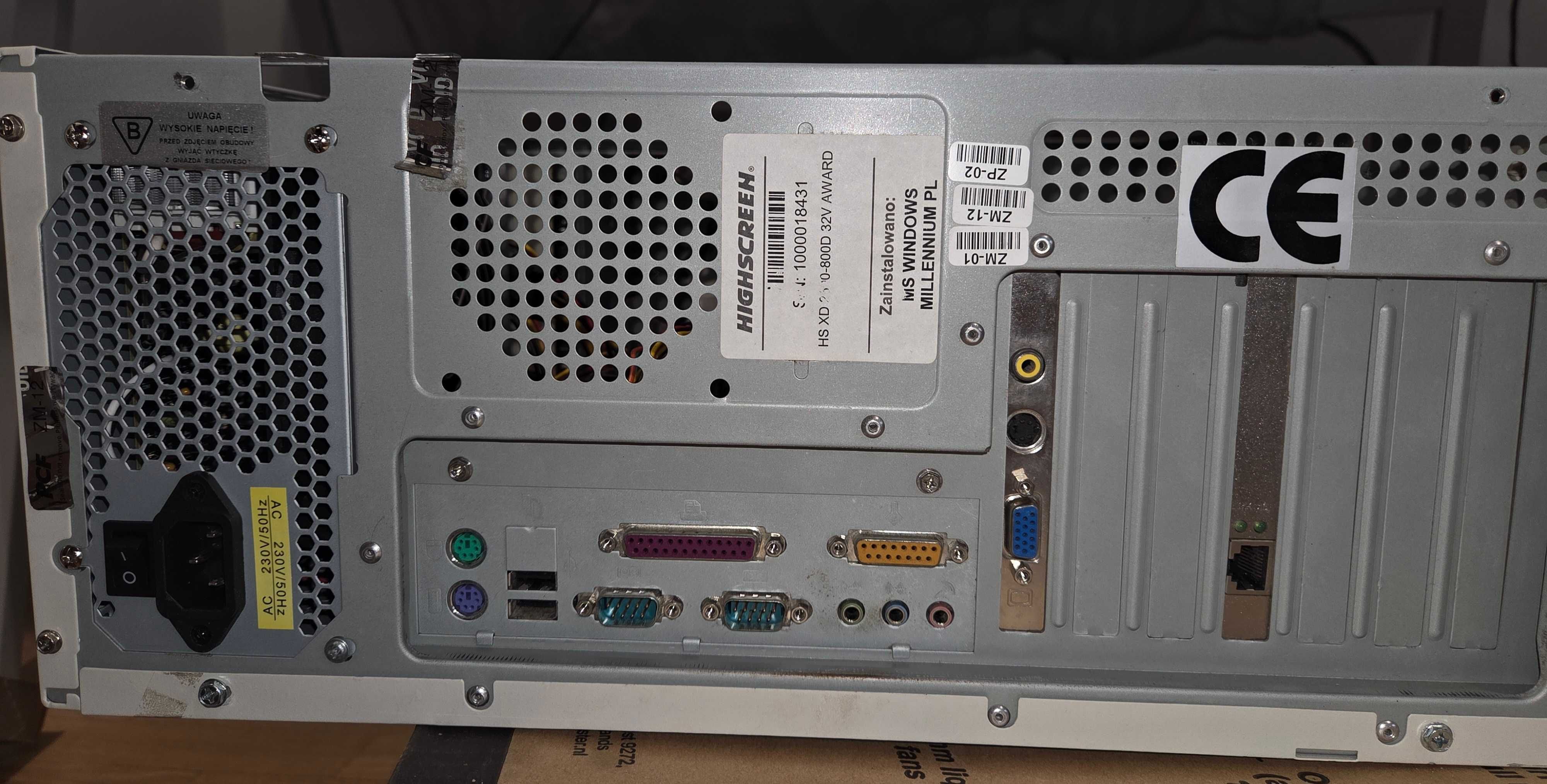 Retro komputer Vobis - sprawny, procesor AMD Duron, GPU ATI i Nvidia