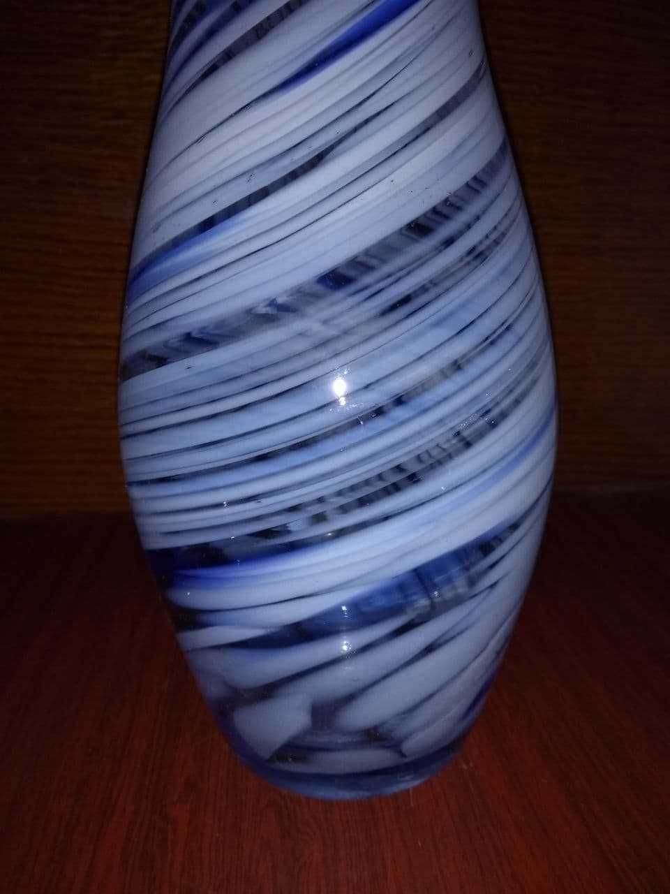 Винтажная красивая ваза из цветного стекла 70-80г. СССР