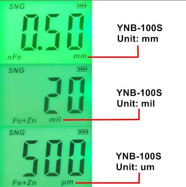 Толщиномер Yunombo YNB-100 тестер слоя краски
