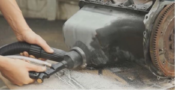 Máquina de Jacto de areia com aspiração