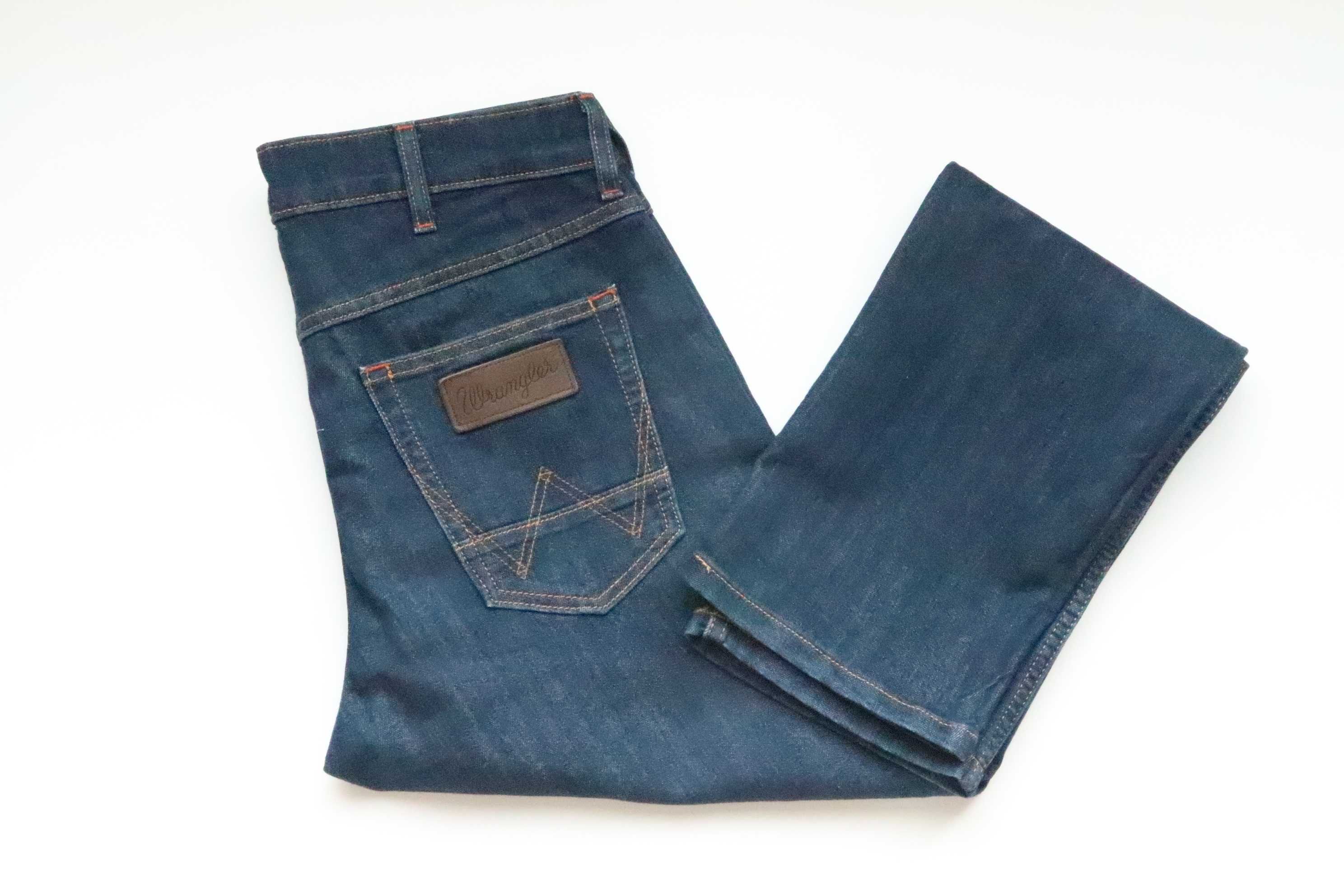 WRANGLER GREENSBORO W30 L32 męskie spodnie jeansy regular jak nowe