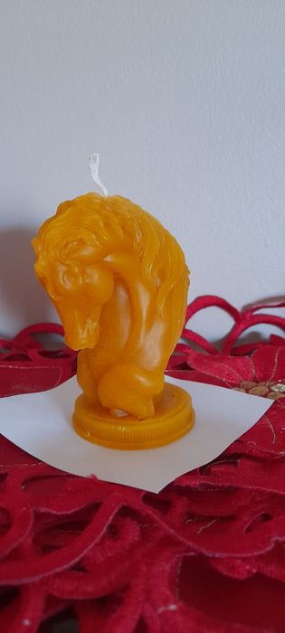 Koń 2 sztuki. Świeczki woskowe.