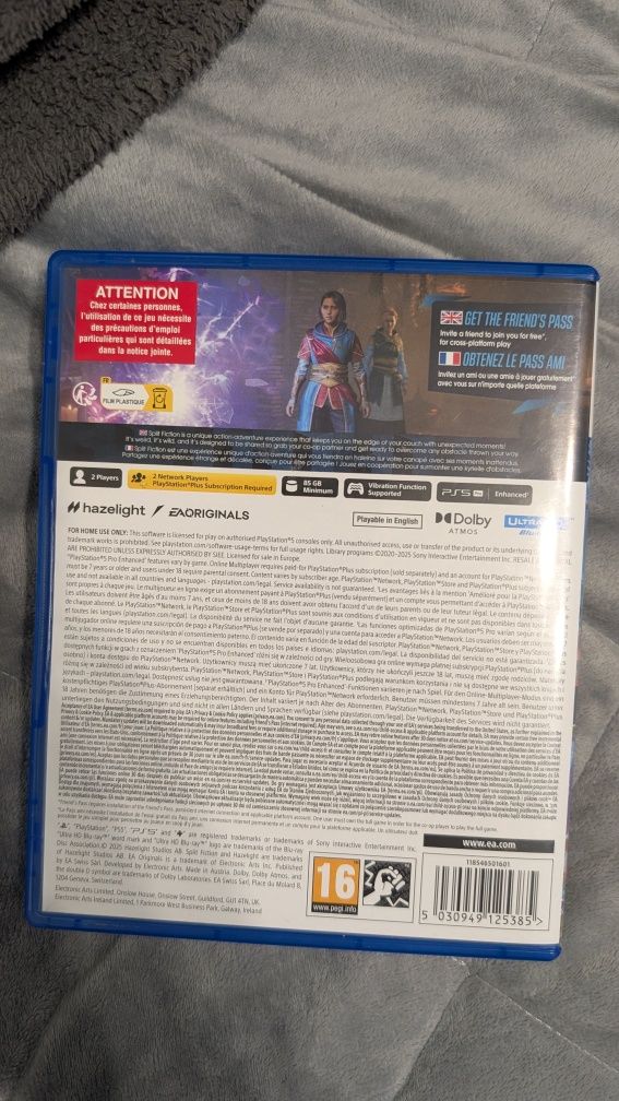 Диск Split Fiction PS5