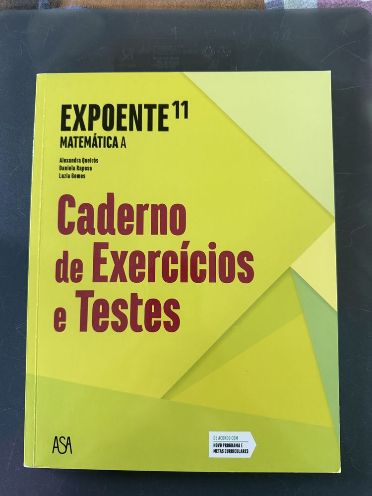 Expoente – Caderno de Exercícios e Testes (Matemática A – 11.º ano)