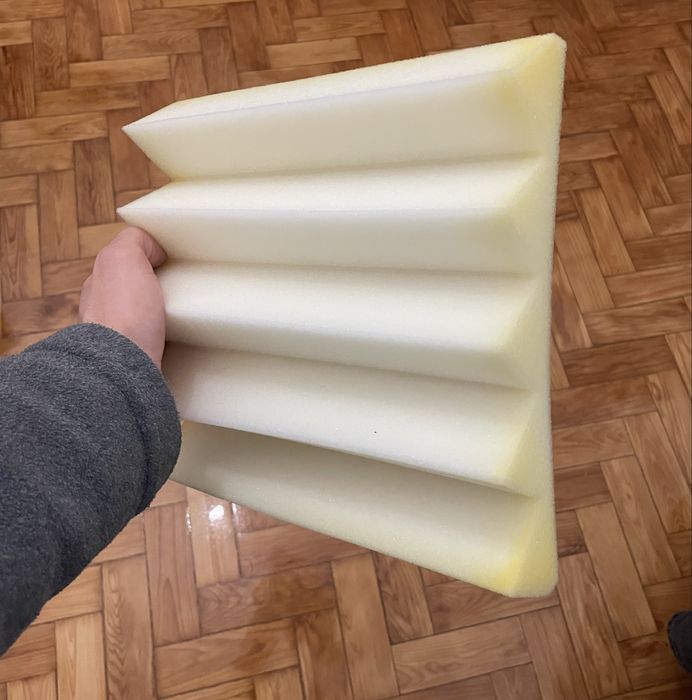 Espuma acustica branca - 24 peças