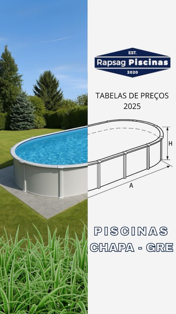 Piscinas RAPSAG aço GRE