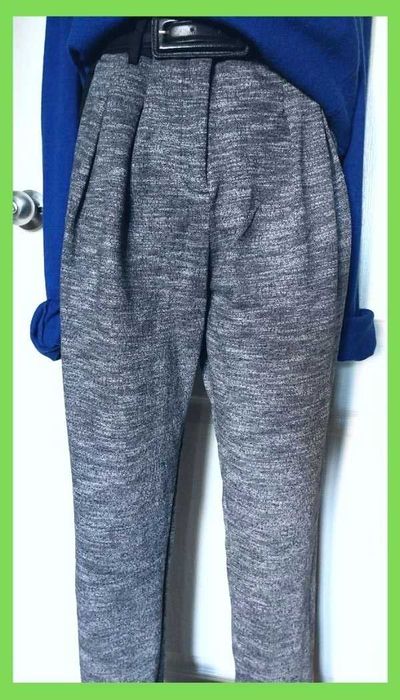 Комфортные женские трикотажные брюки сигареты р. М хлопок ZARA