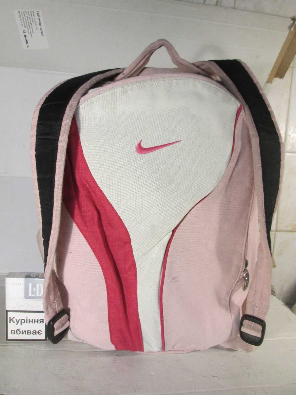 Рюкзак тканевый средний розовый школьный