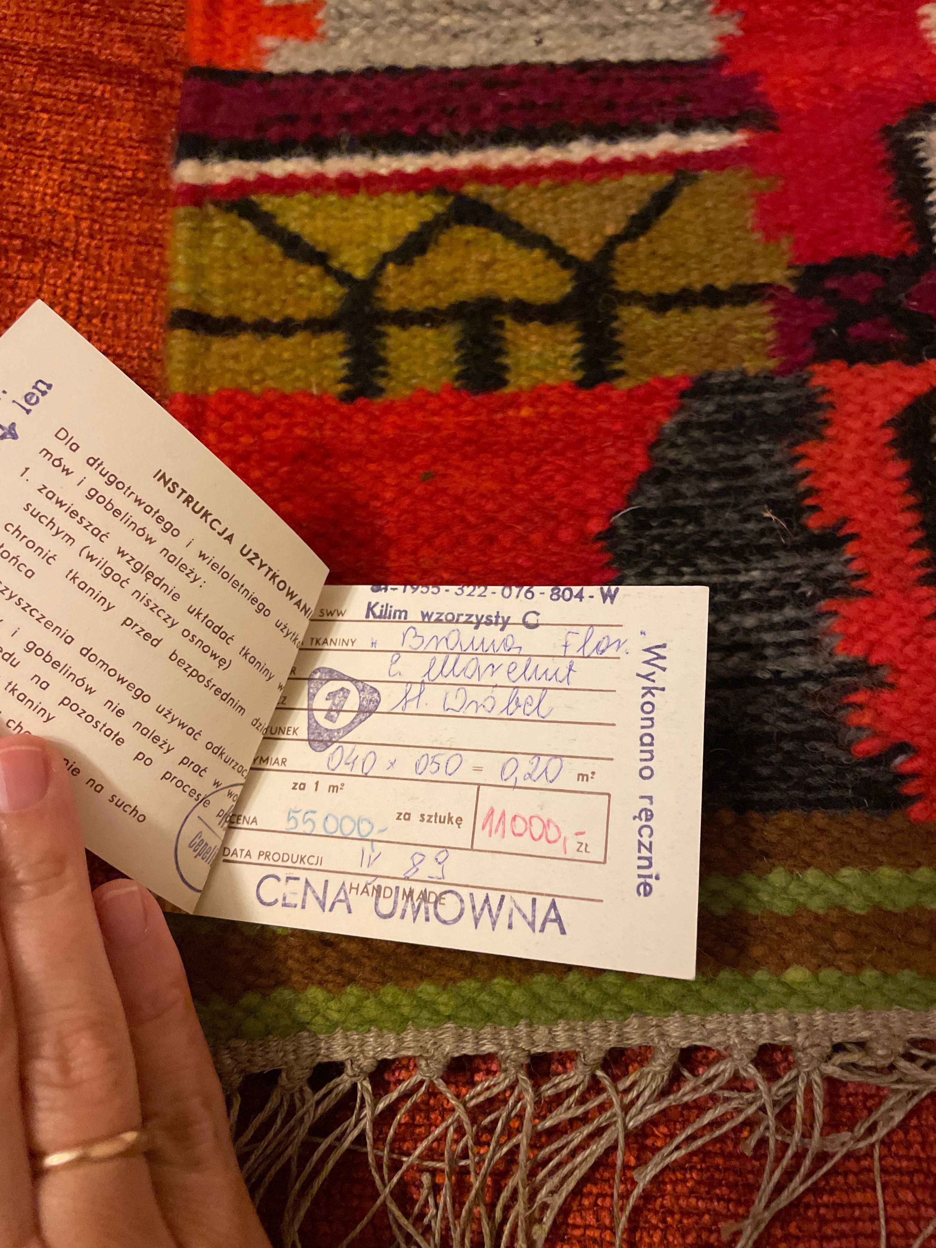 kilim „Brama Floriańska z PRL