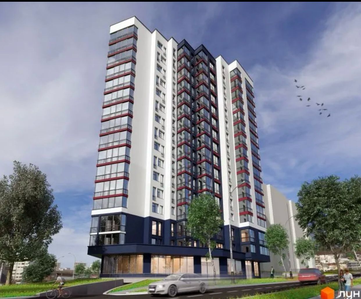 Продаж 3ків квартири 100,6 м.кв ЗАБУДОВНИК City Lviv Development