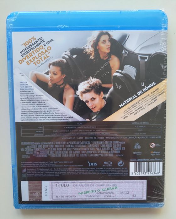 Blu-ray Os Anjos de Charlie 2020 - novo