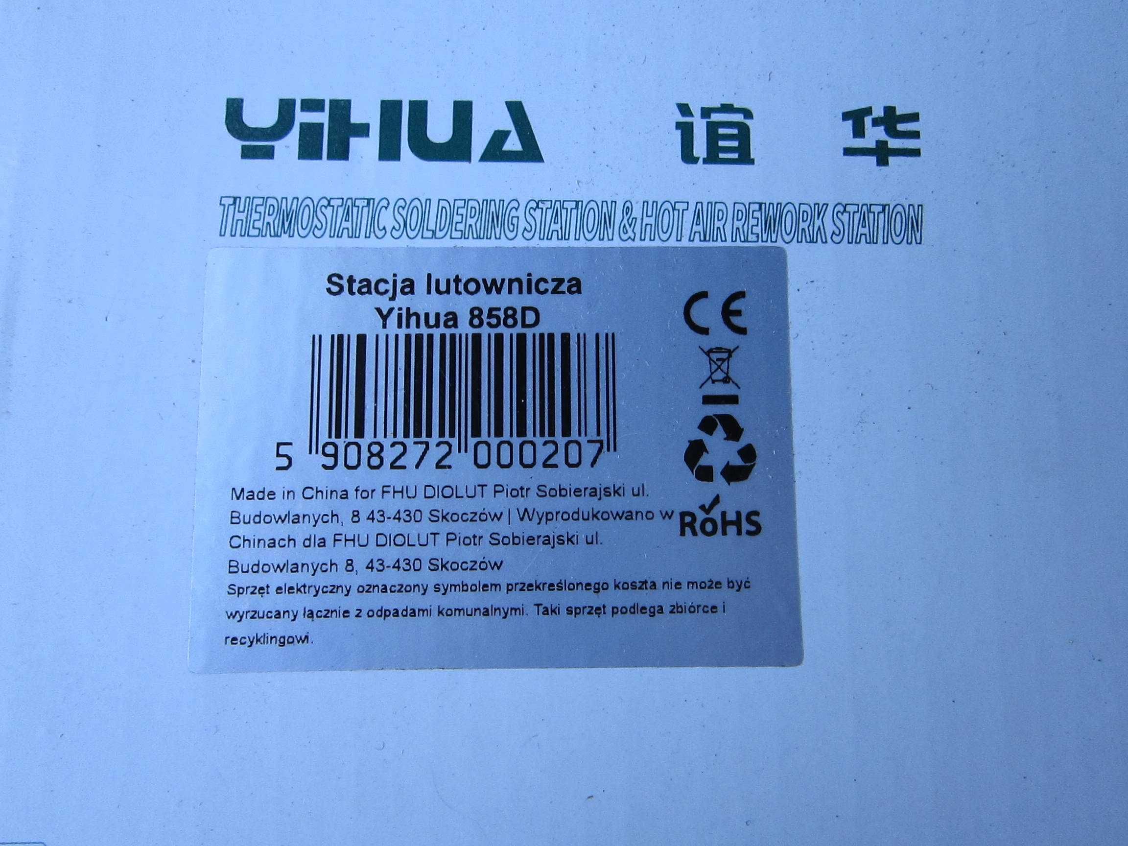 Stacja lutownicza Yihua 858D
