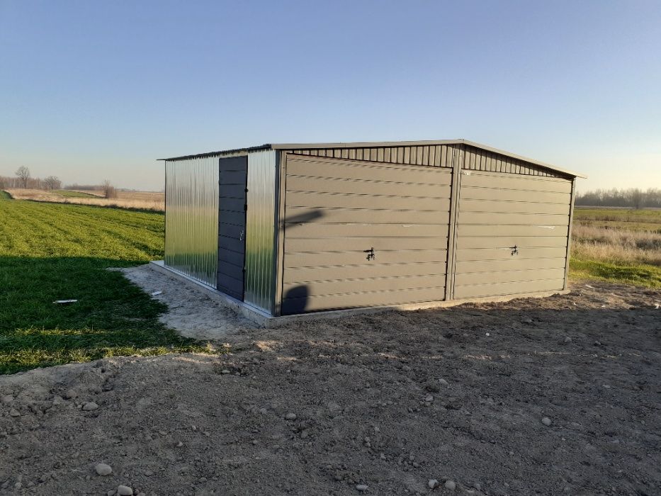 Garaż blaszany 4x5 producent schowki schowek na budowę blaszak garaż