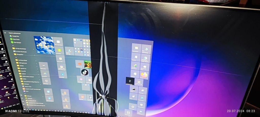 Монітор Samsung C32JG50QQ !Розбитий!