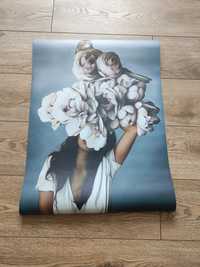Plakat kobieta kwiat 50x70