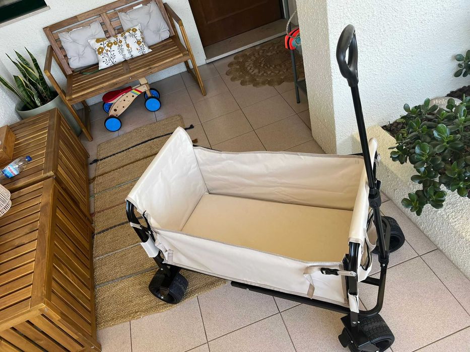 Carrinho Dobrável VEVOR 2-em-1 – Novo, Nunca Usado, Capacidade 258 kg