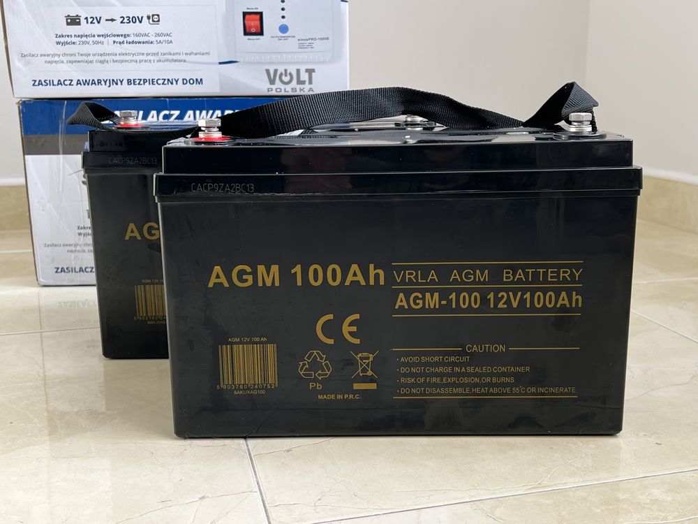 Аккумулятор тяговый гелевый AGM 100ah volt polska