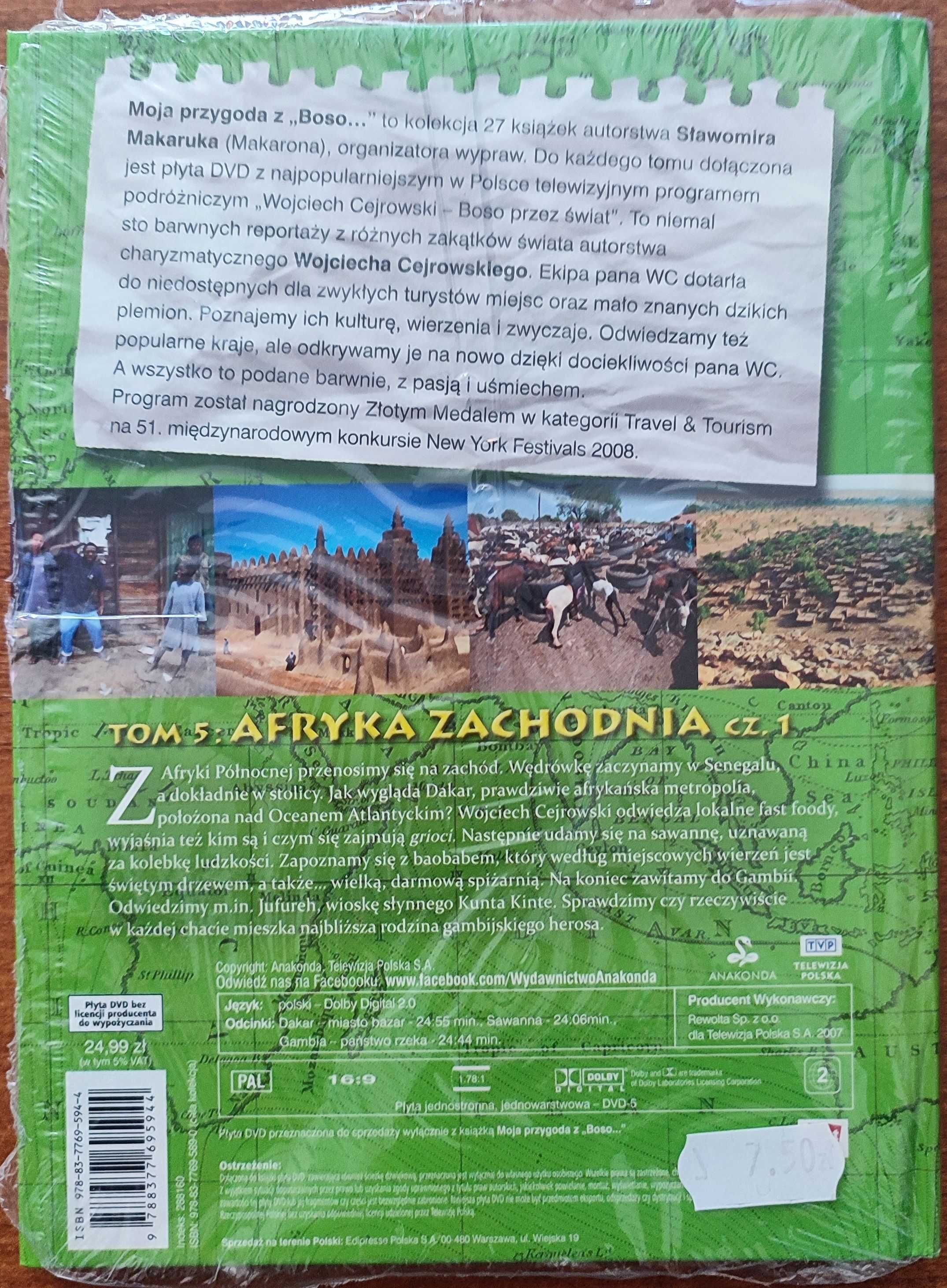 Film DVD Wojciech Cejrowski Moja przygoda z Boso. Tom 5. Afryka Zach.