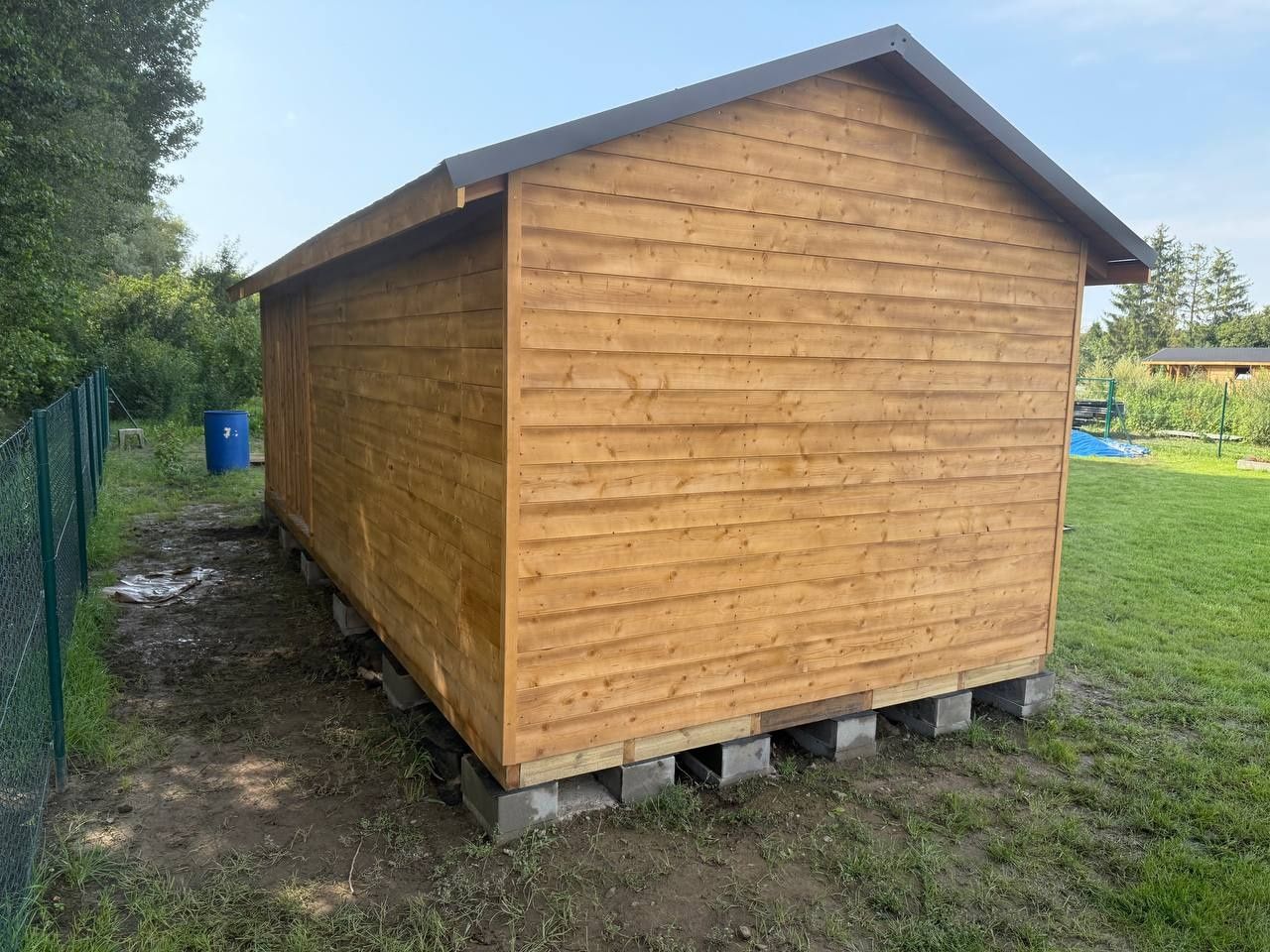 Domek letniskowy, narzędziowy drewniany 7×3 m Montaż w cenie