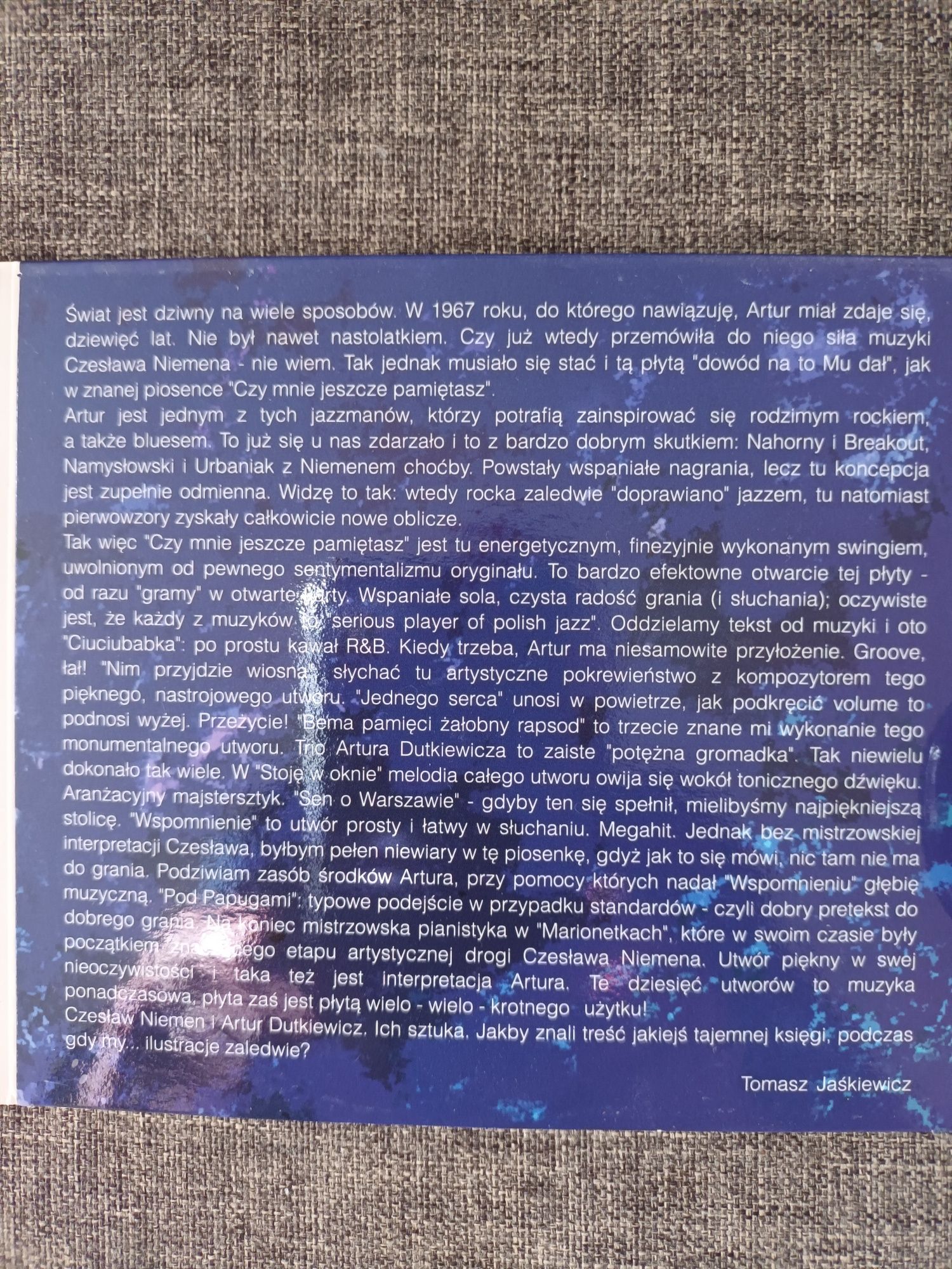 Niemen improwizację Artur Dutkiewicz