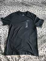 Koszulka Nike z Krótkim Rękawem T-shirt Czarny, Biały Swoosh. Bawełna