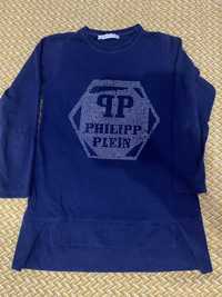 Синя кофта на дівчинку зі стразами 140 PHILIPP PLEIN