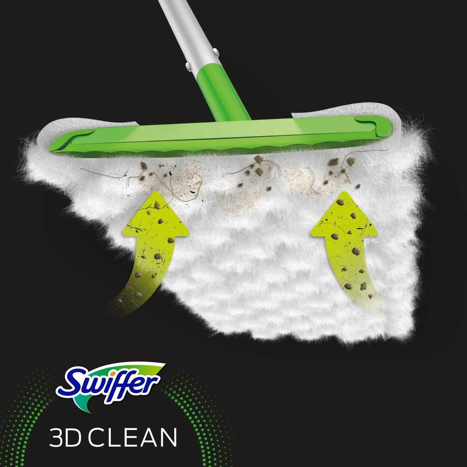 сухі серветки з мікроволокна ганчірки для пилу Swiffer 3D 1уп 14шт