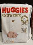 HUGGIES extra care pieluszki 1 (2-5 kg) 2x 28 szt
