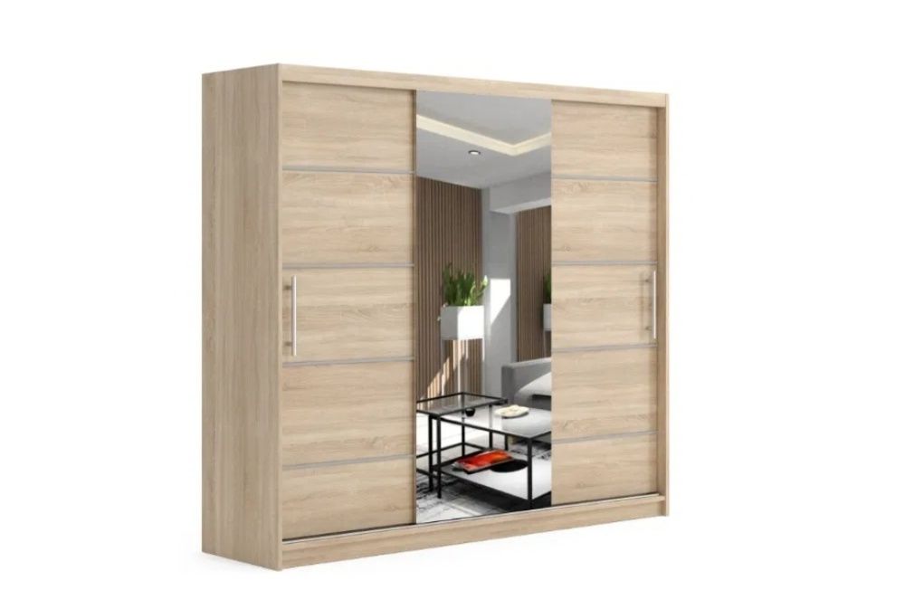 *** Promocja *** Szafa przesuwna 180cm RIO 3 płyta 18mm, NA WYMIAR