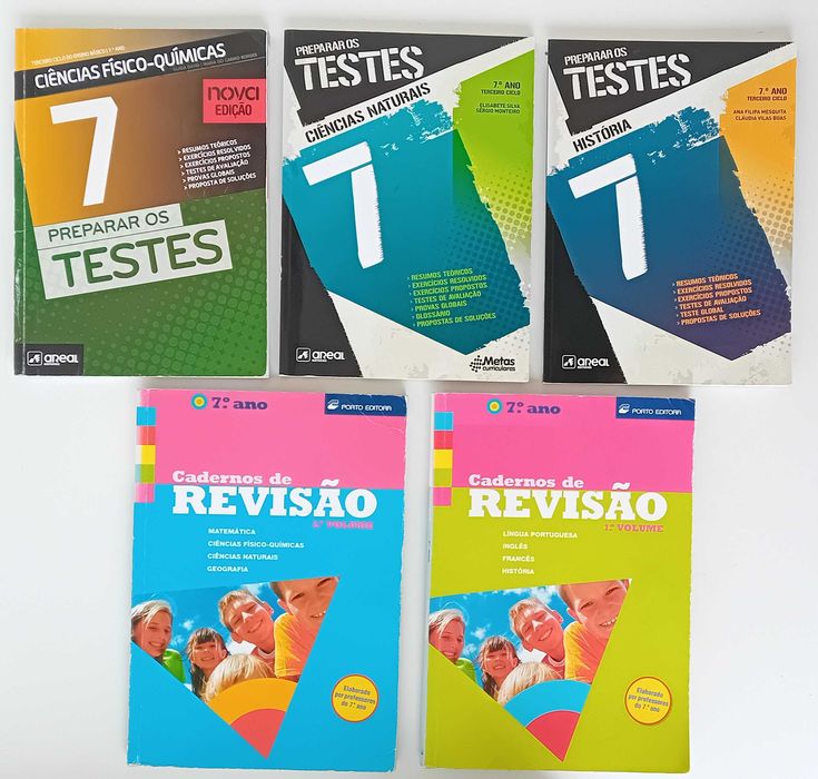 Livros de apoio 3° ciclo (7°, 8° e 9° anos)