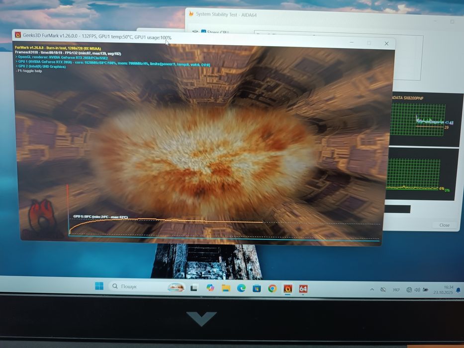 Ноутбук ігровий HP Victus i5-12450H/16GB/RTX2050/512GB/144Гц