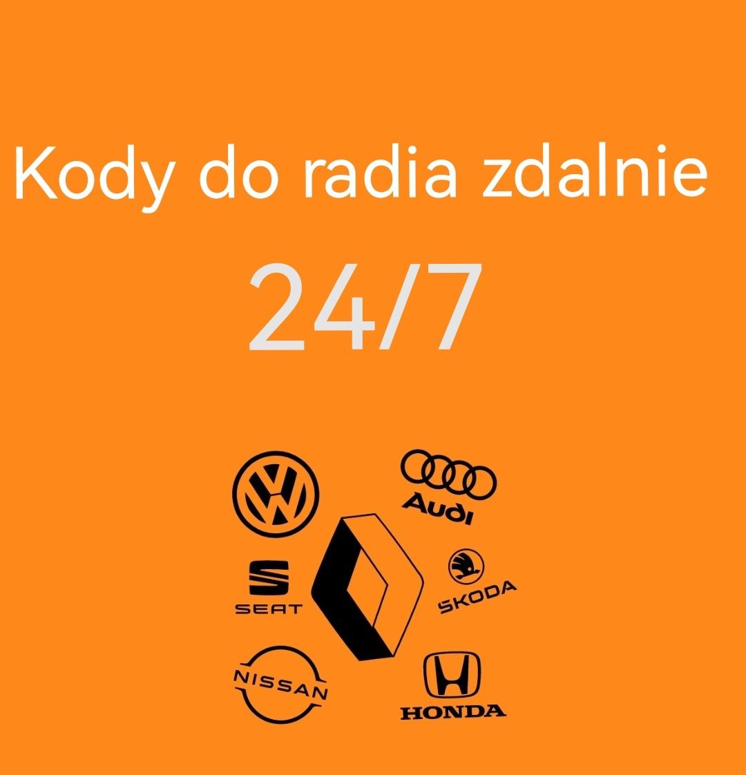Rozkodowanie zdalne radia, 7 dni w tygodniu.