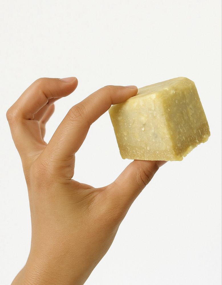 Recznie robione mydelko owsiane na mleku owsianym z peelingiem z owsa