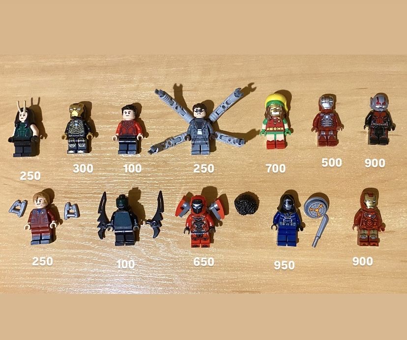 Lego Marvel, DC, Super Heroes minifigures