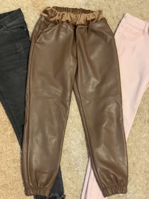 Джинсы. Кожаные штаны