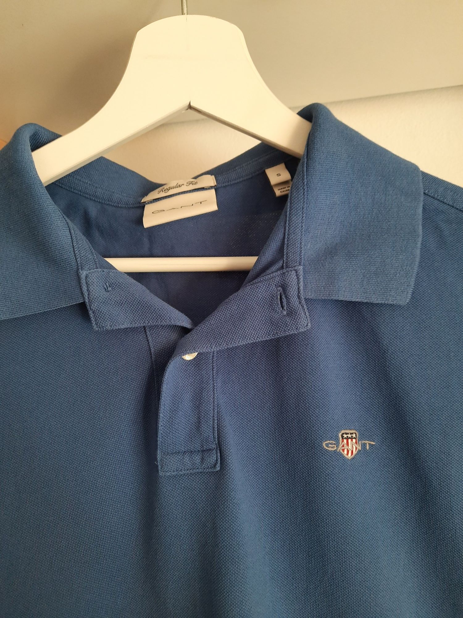 t- shirt koszulka Gant regular fit S niebieska