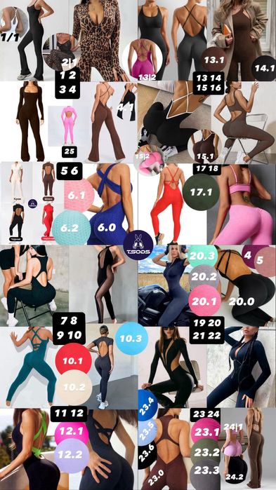 Комбінезон зі швами на молнії Комбез з відкритою спиною лосини новий С