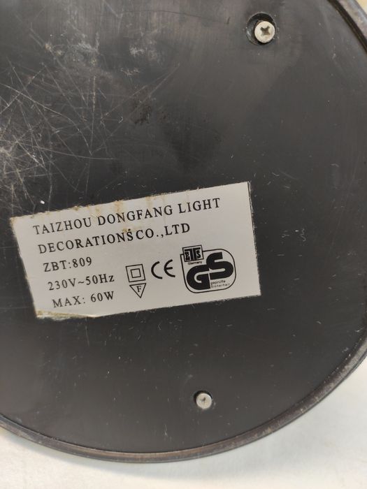 Lampa retro mosiężna  biurkowa z zielonym kloszem
